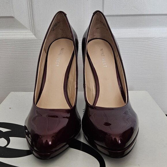 Nine West Rocha Red Patent Leather Heels | Size 6 | NEW - Picture 6 of 7